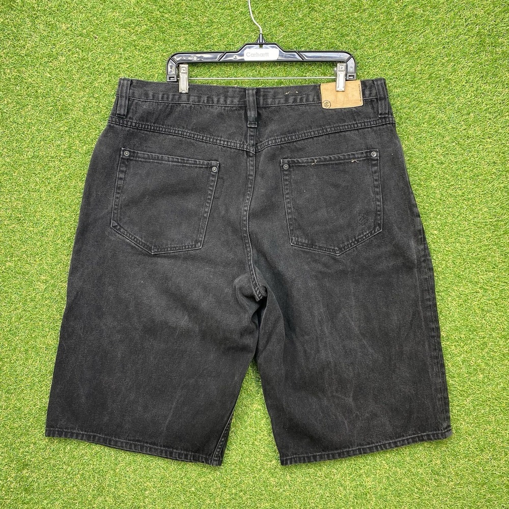 Vintage Rocawear Jean Shorts Mens 40 JNCO Baggy Y2K 90s Skater Wide Leg Black